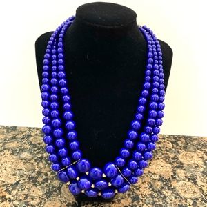 Statement chunky beaded necklace